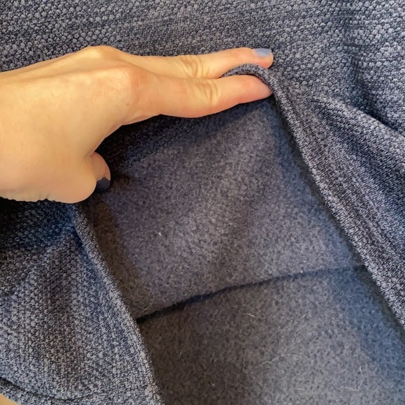 Avalanche Heathered Navy Cozy Quarter Button Sweater sz Small - Picture 7 of 11